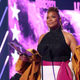 Queen Latifah accepts the Lifetime Achievement BET Award onstage at the BET Awards 2021.
